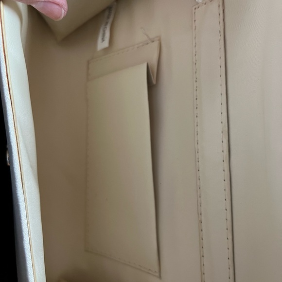 vintage cream satin clutch - Picture 7 of 8